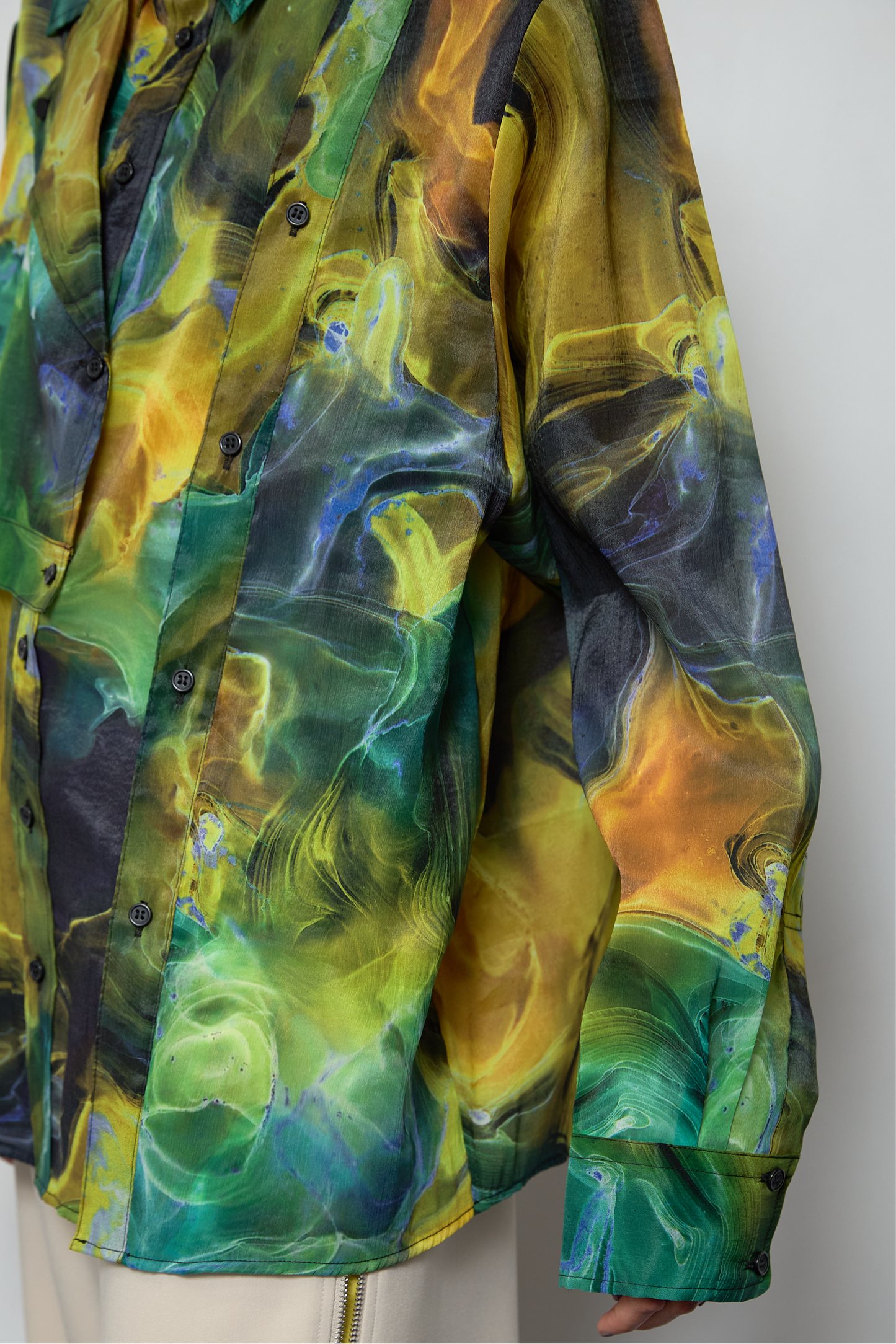 Marble paint big shirt