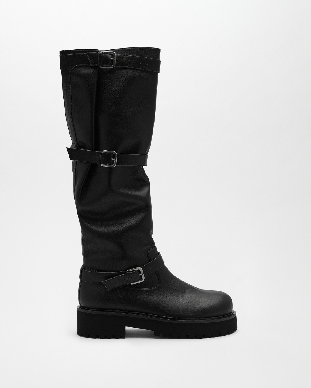 GRACIEUX LETHER BOOTS【Black】