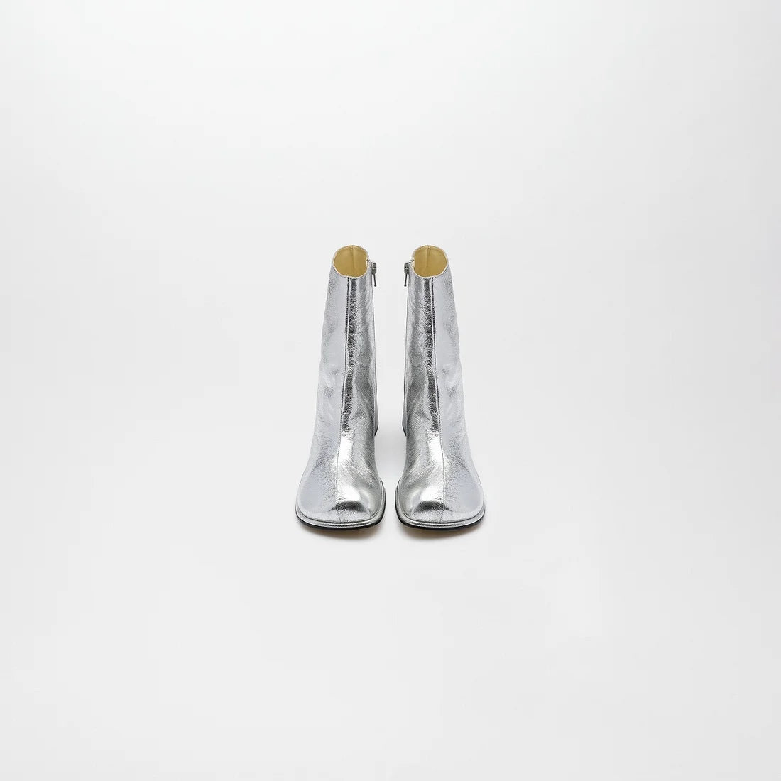 ADELA LETHER BOOTS【Silver】