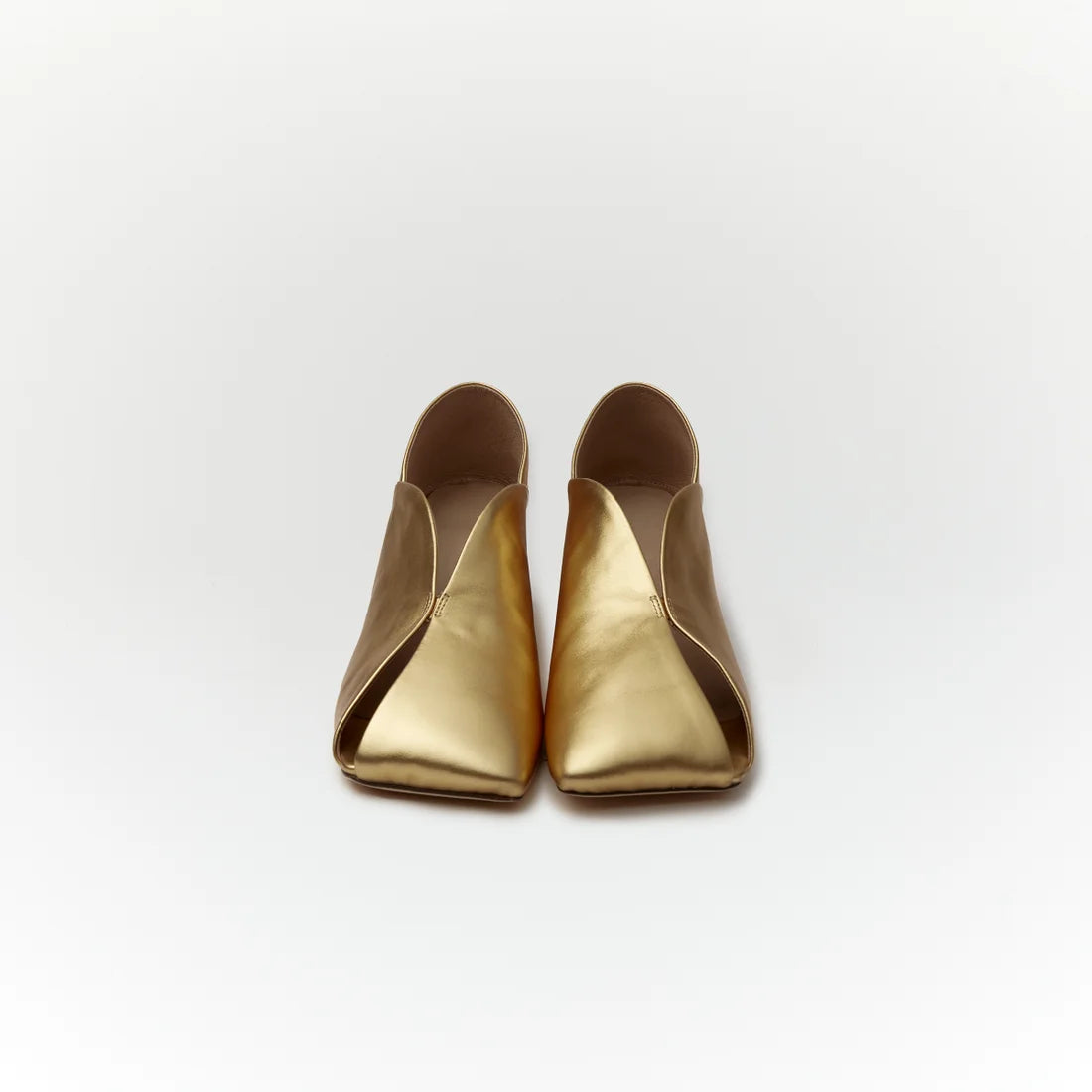 ERIN LETHER BOOTS【Gold】