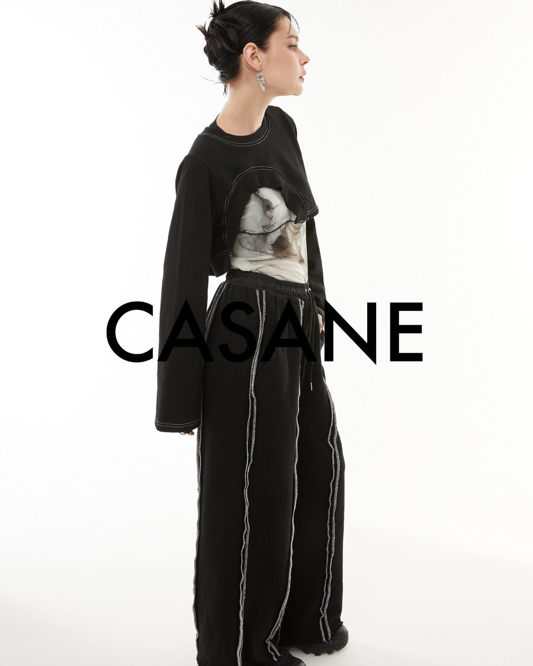Asymmetric short hem tops