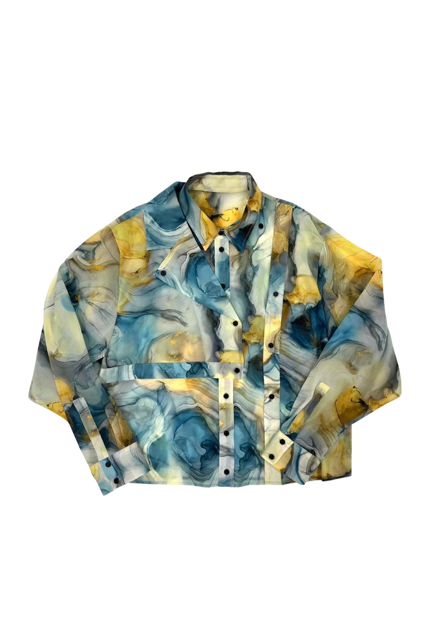 【SAMPLE SALE】Marble paint design shirt