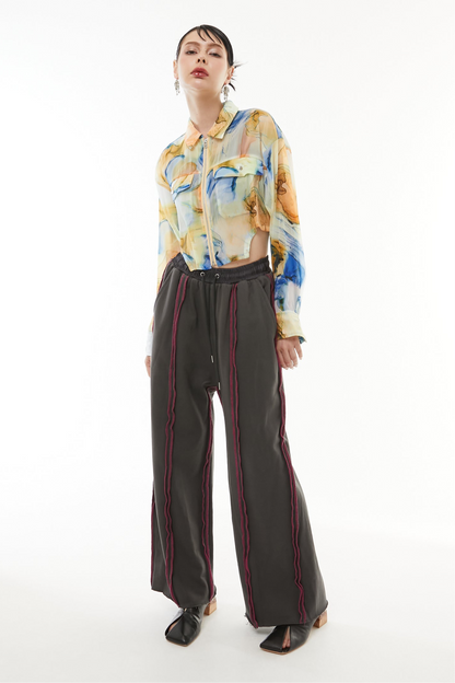 Heavyweight color stitch pants