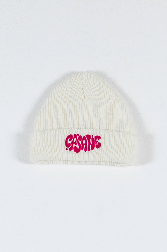 Bubble logo embro beanie