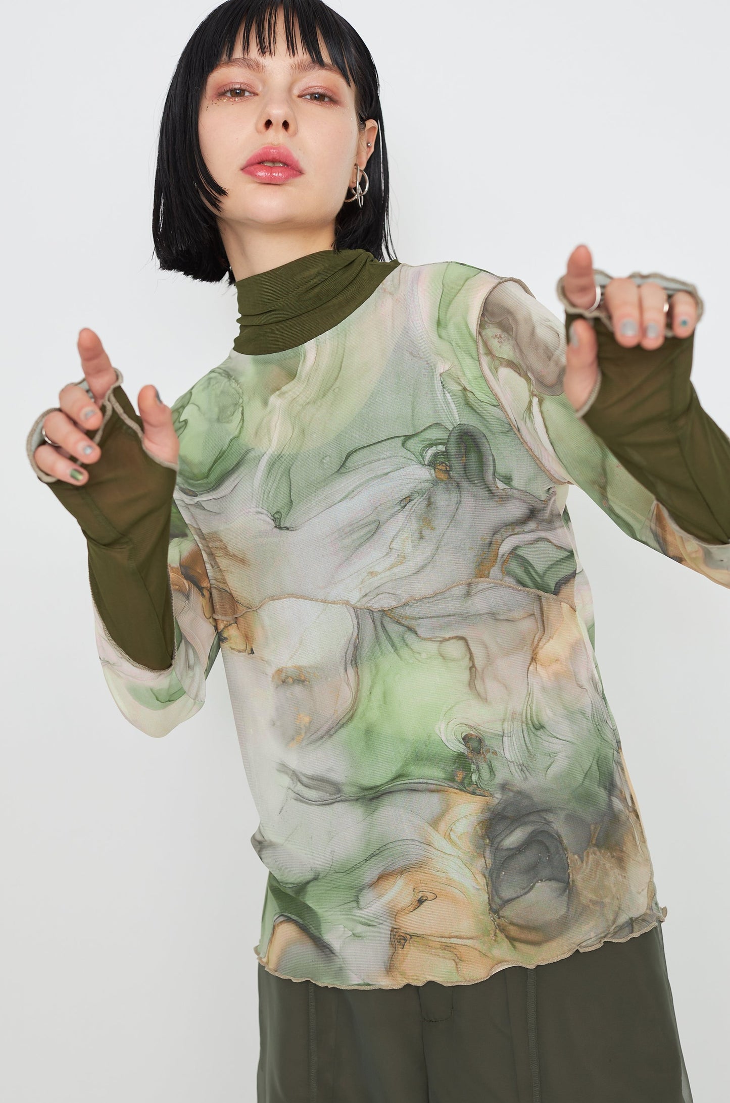 【SAMPLE SALE】Marble paint mellow tops