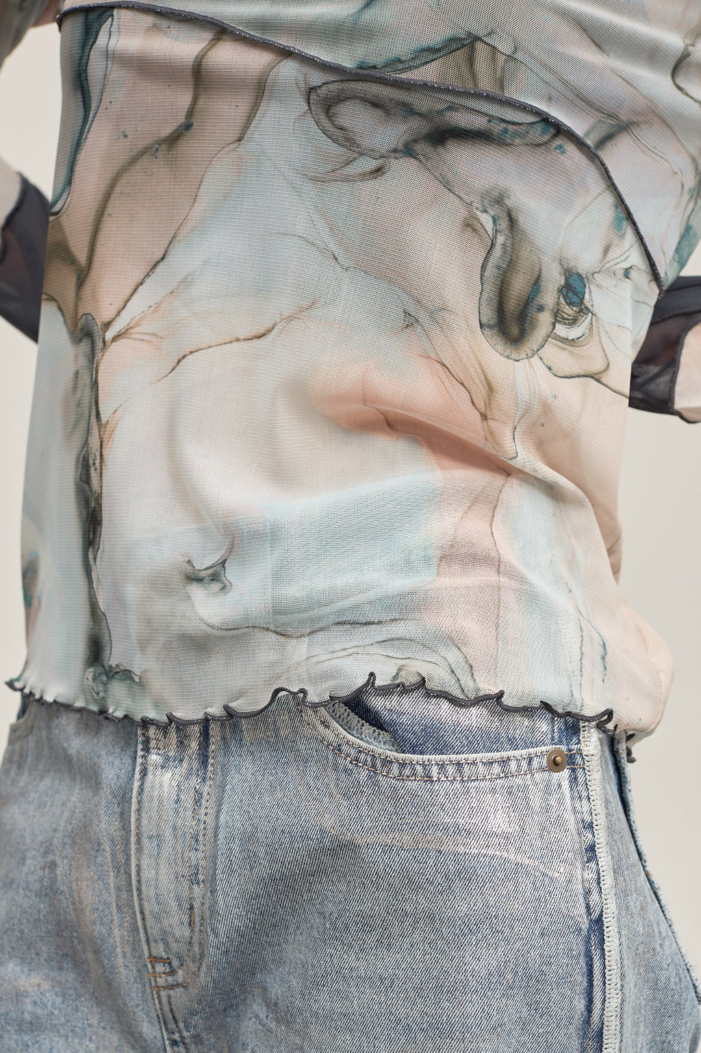 B'2nd別注 Marble paint mellow tops
