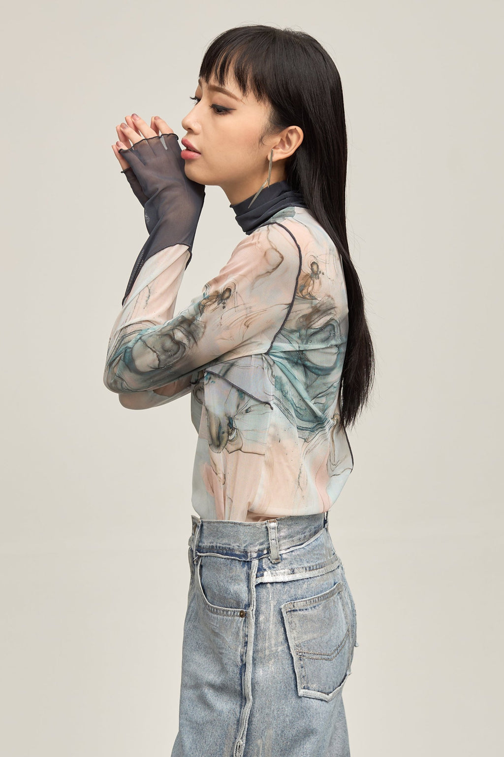 B'2nd別注 Marble paint mellow tops