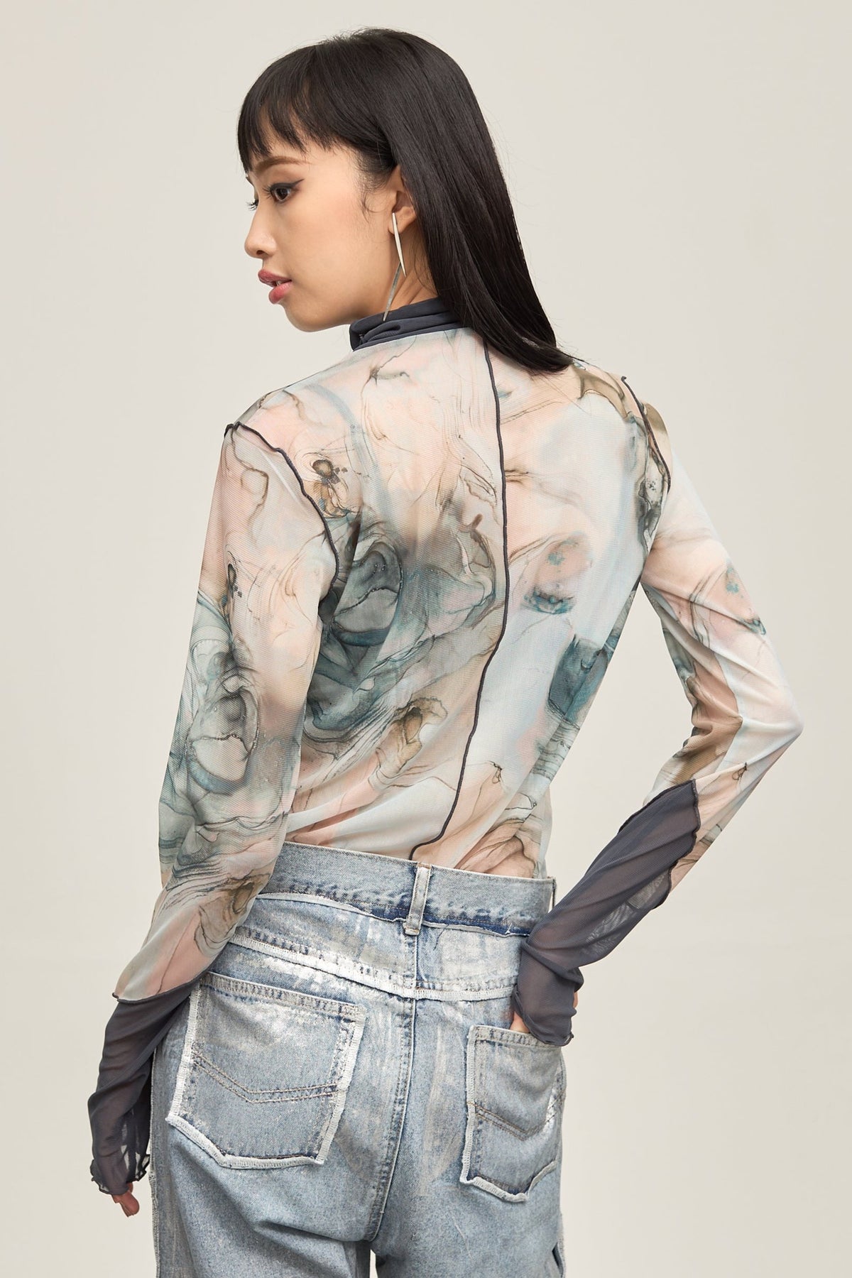 B'2nd別注 Marble paint mellow tops