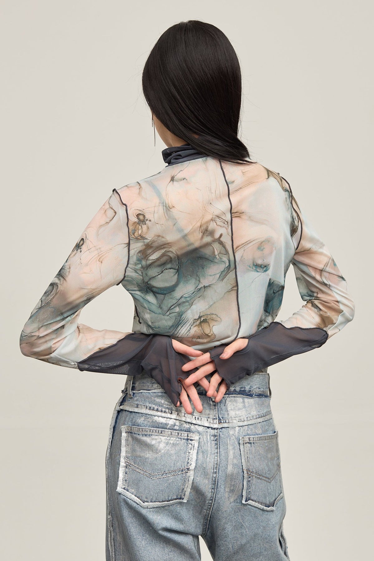 B'2nd別注 Marble paint mellow tops