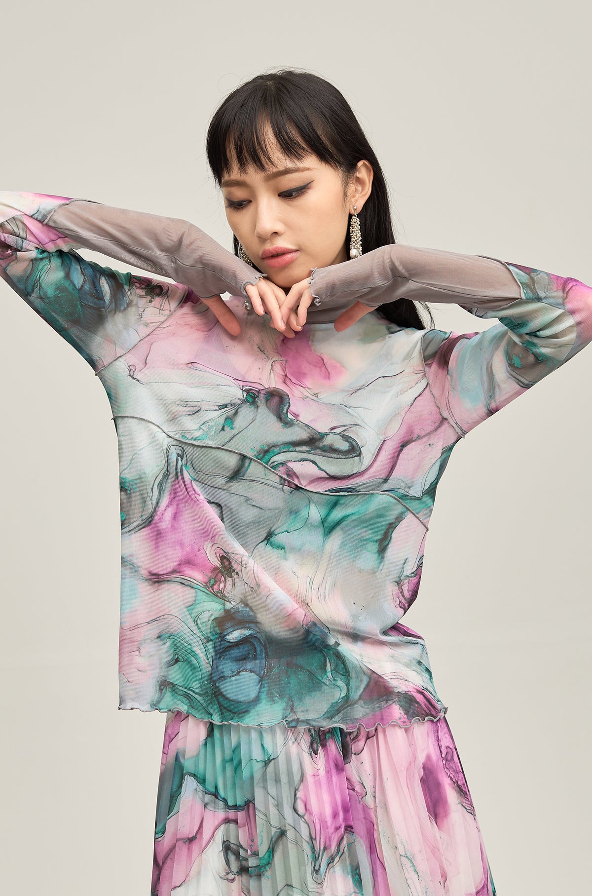 B'2nd別注 Marble paint mellow tops