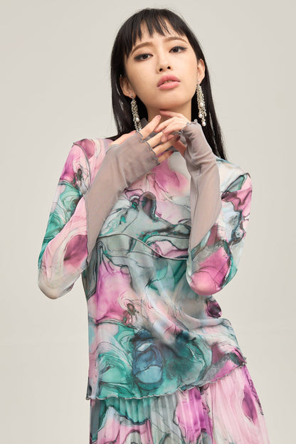B'2nd別注 Marble paint mellow tops