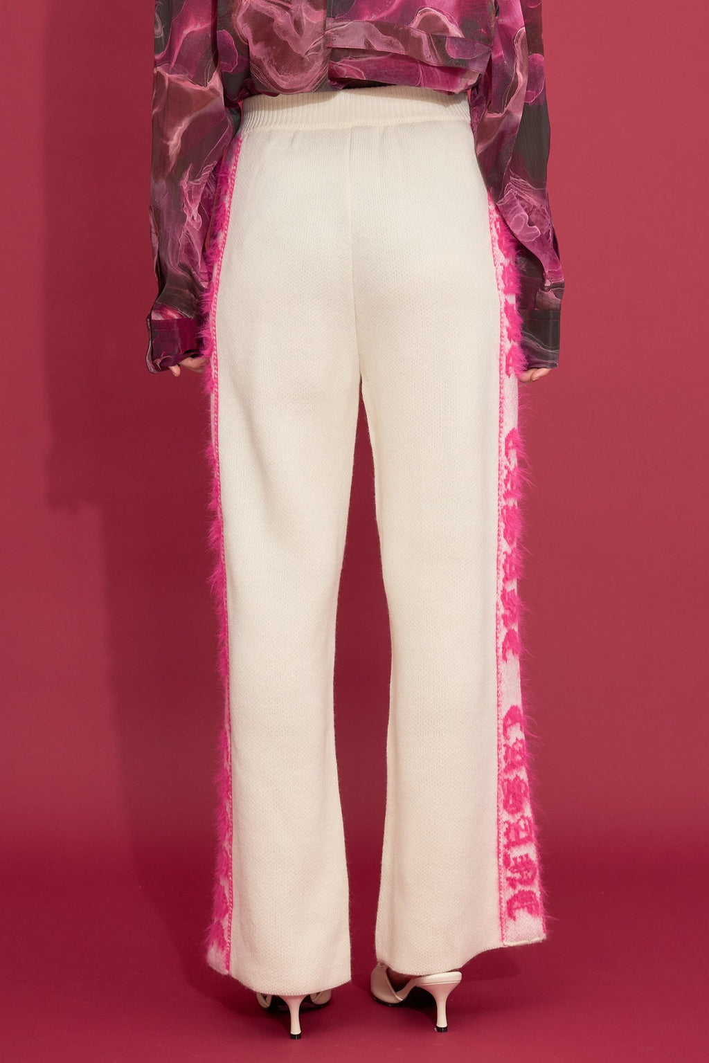 Sideline logo jacquard pants