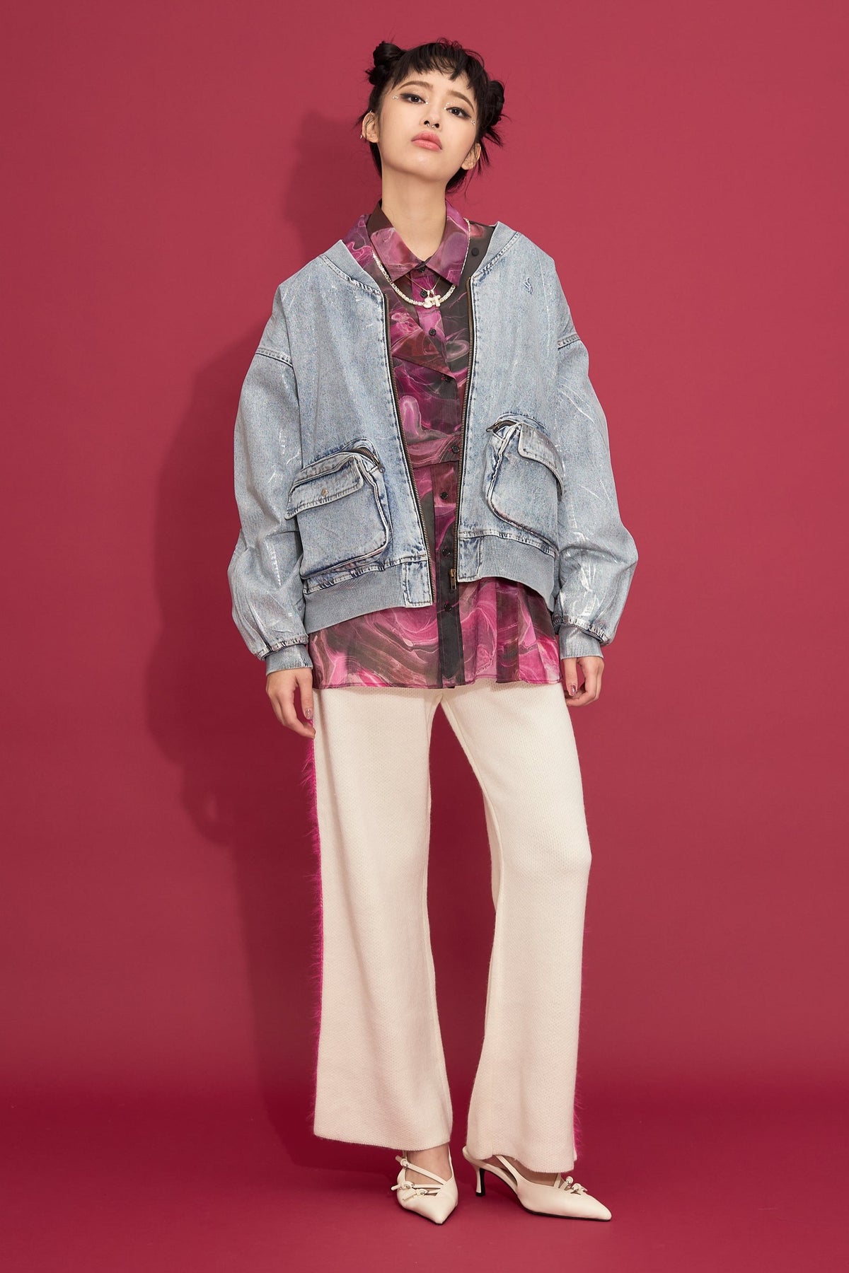 Sideline logo jacquard pants