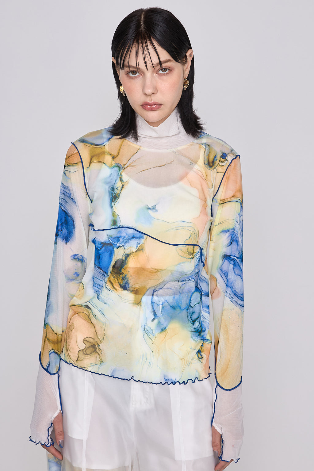 Marble paint mellow tops