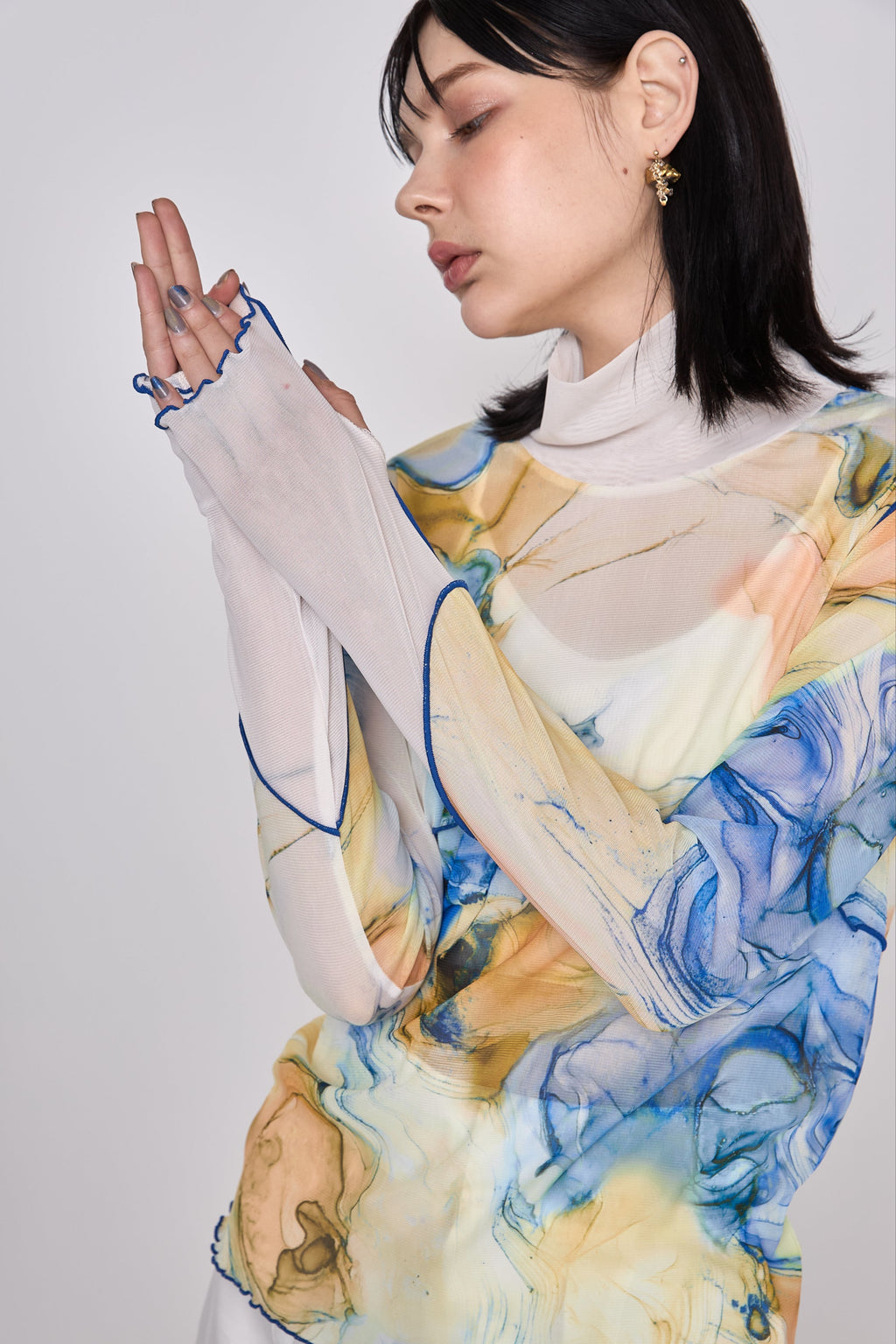 Marble paint mellow tops