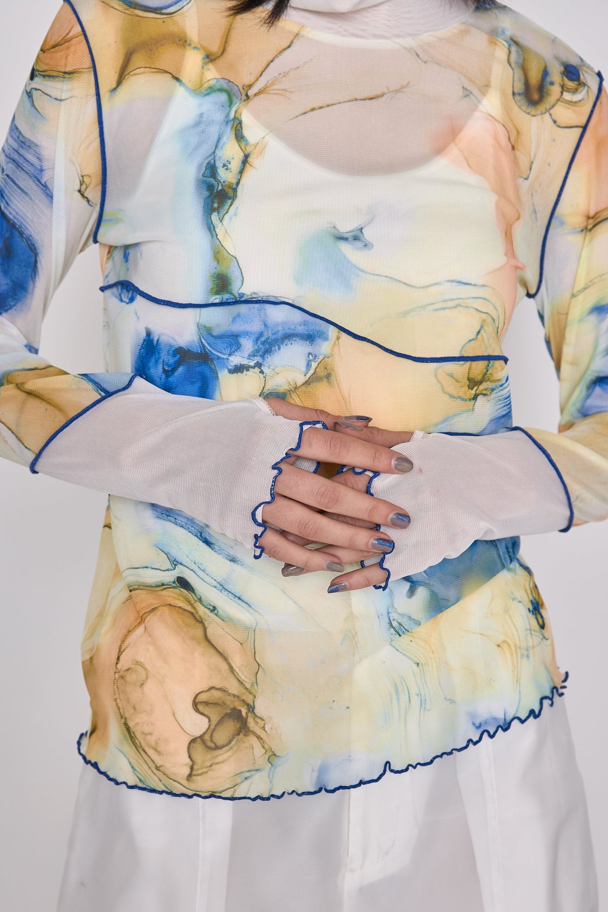 Marble paint mellow tops