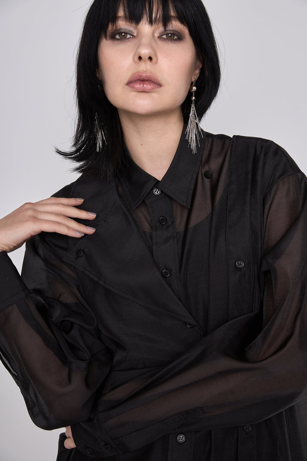 Marble paint big shirt