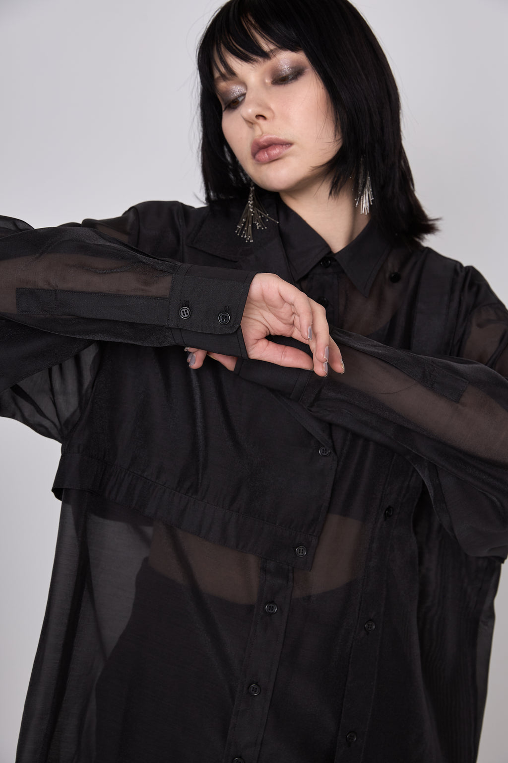 Marble paint big shirt