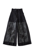 Marble paint sheer wide pants