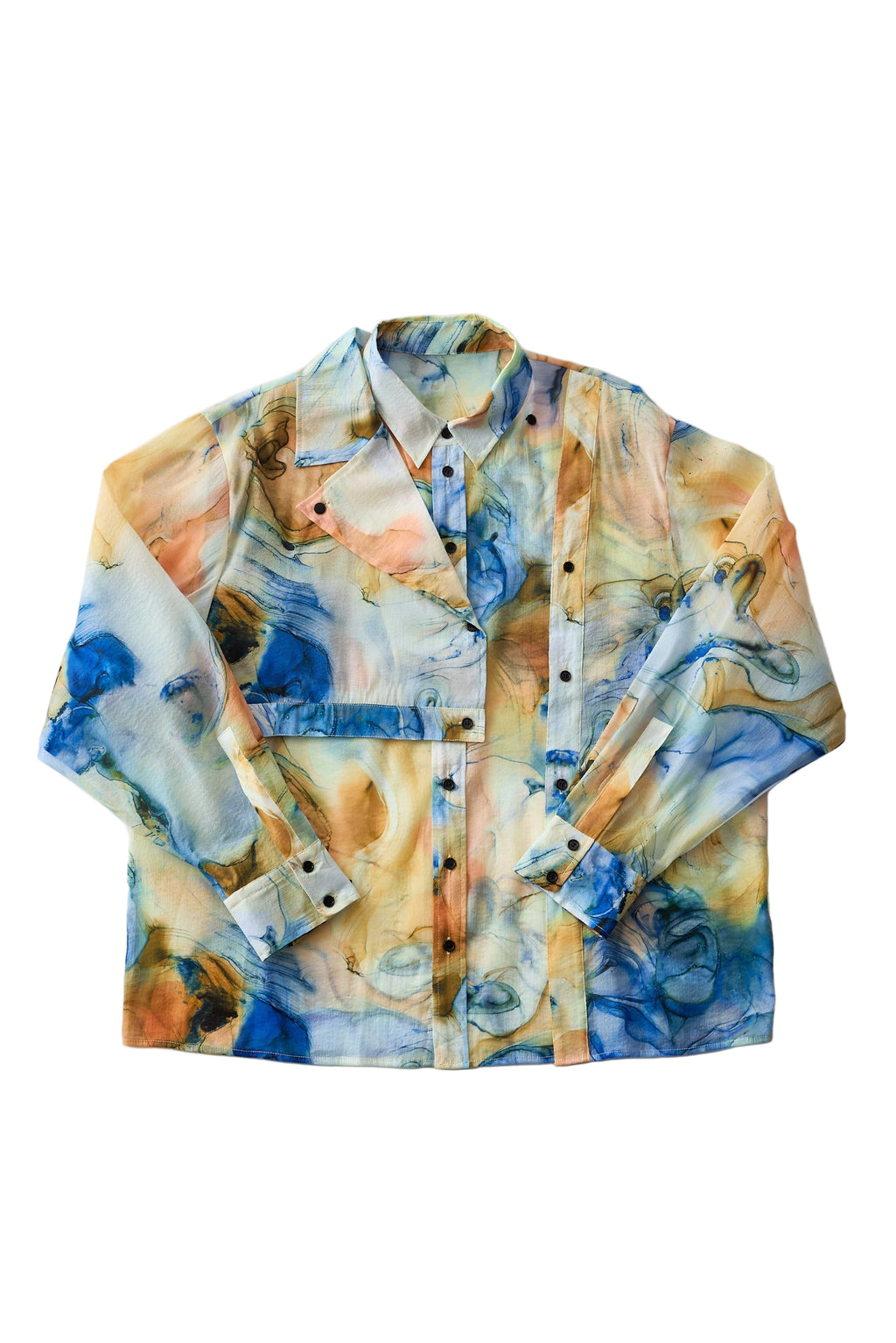 Marble paint big shirt