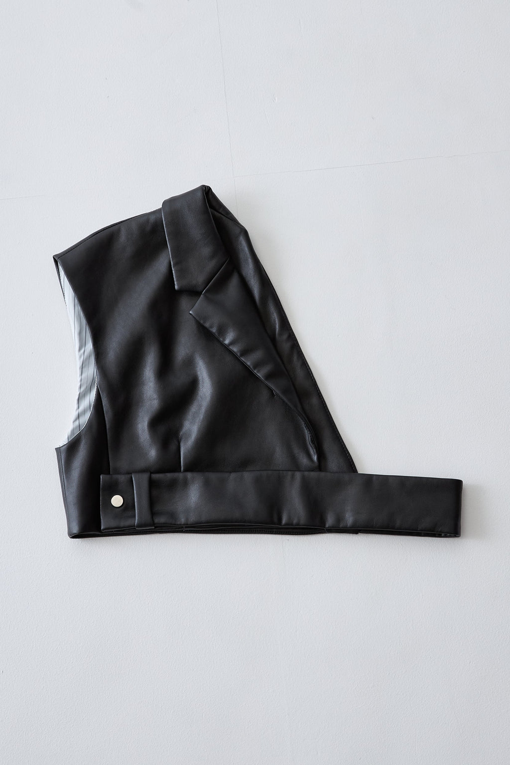 Asymmetric tailored bustier