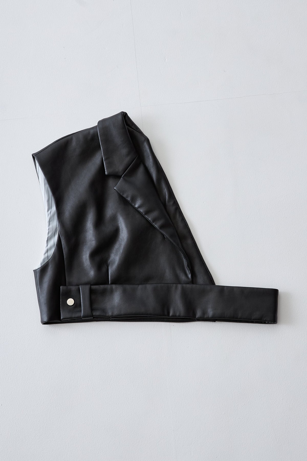 Asymmetric tailored bustier
