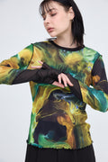 B'2nd別注 Marble Paint Mellow Crew Tops