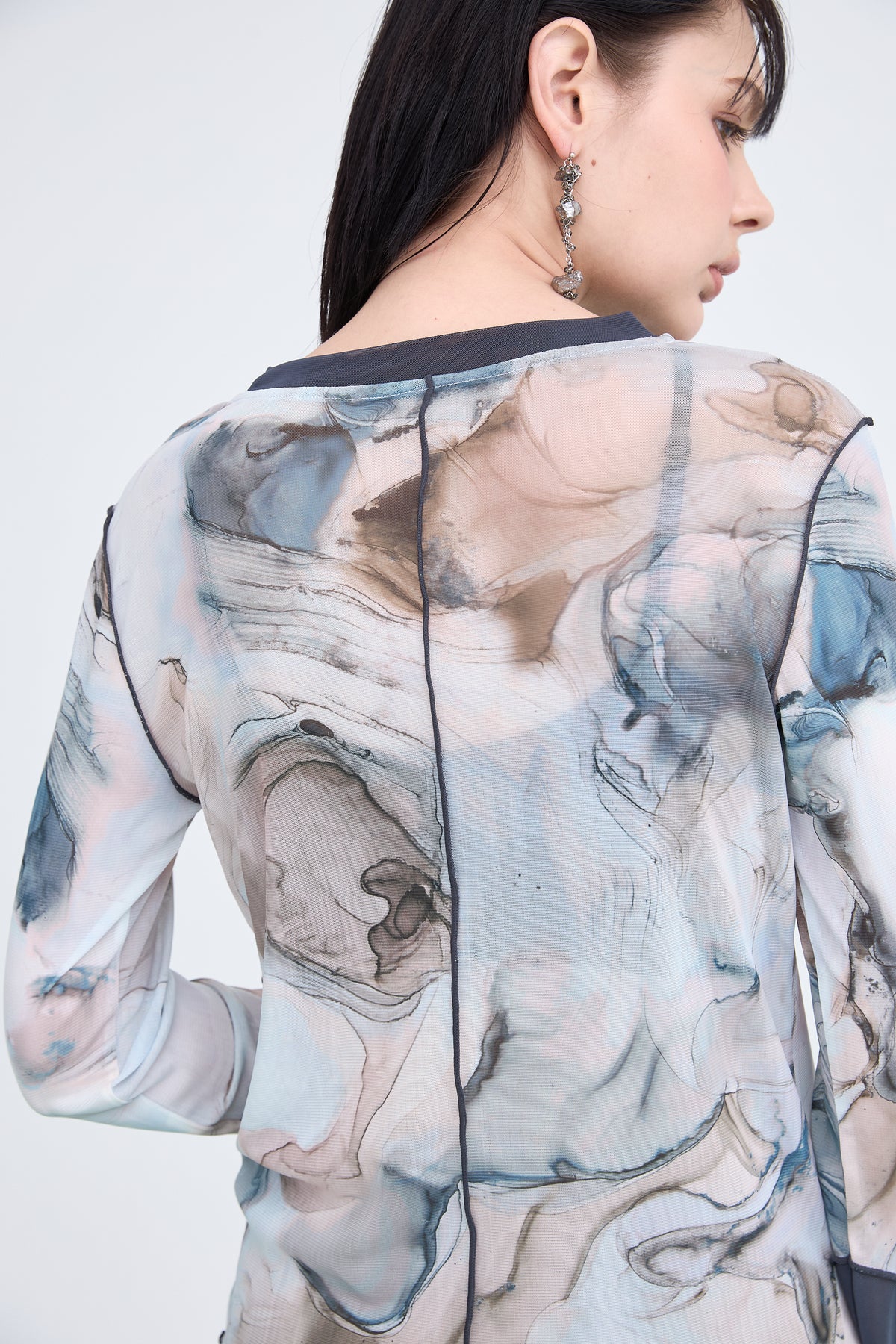 B'2nd別注 Marble Paint Mellow Crew Tops