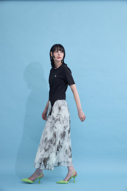 【復刻】Irregular hem logo T-shirt
