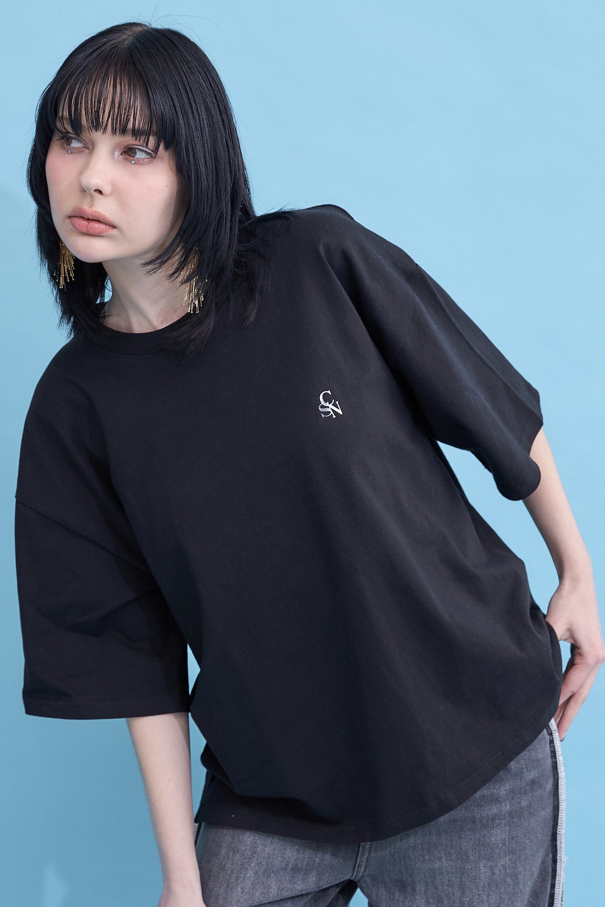 Flash logo men's over T-shirt