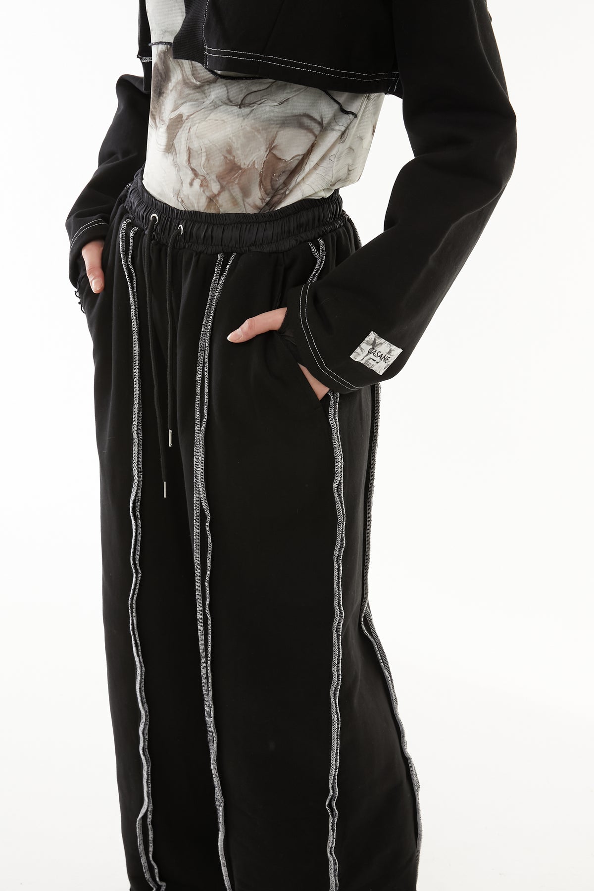 Heavyweight color stitch pants