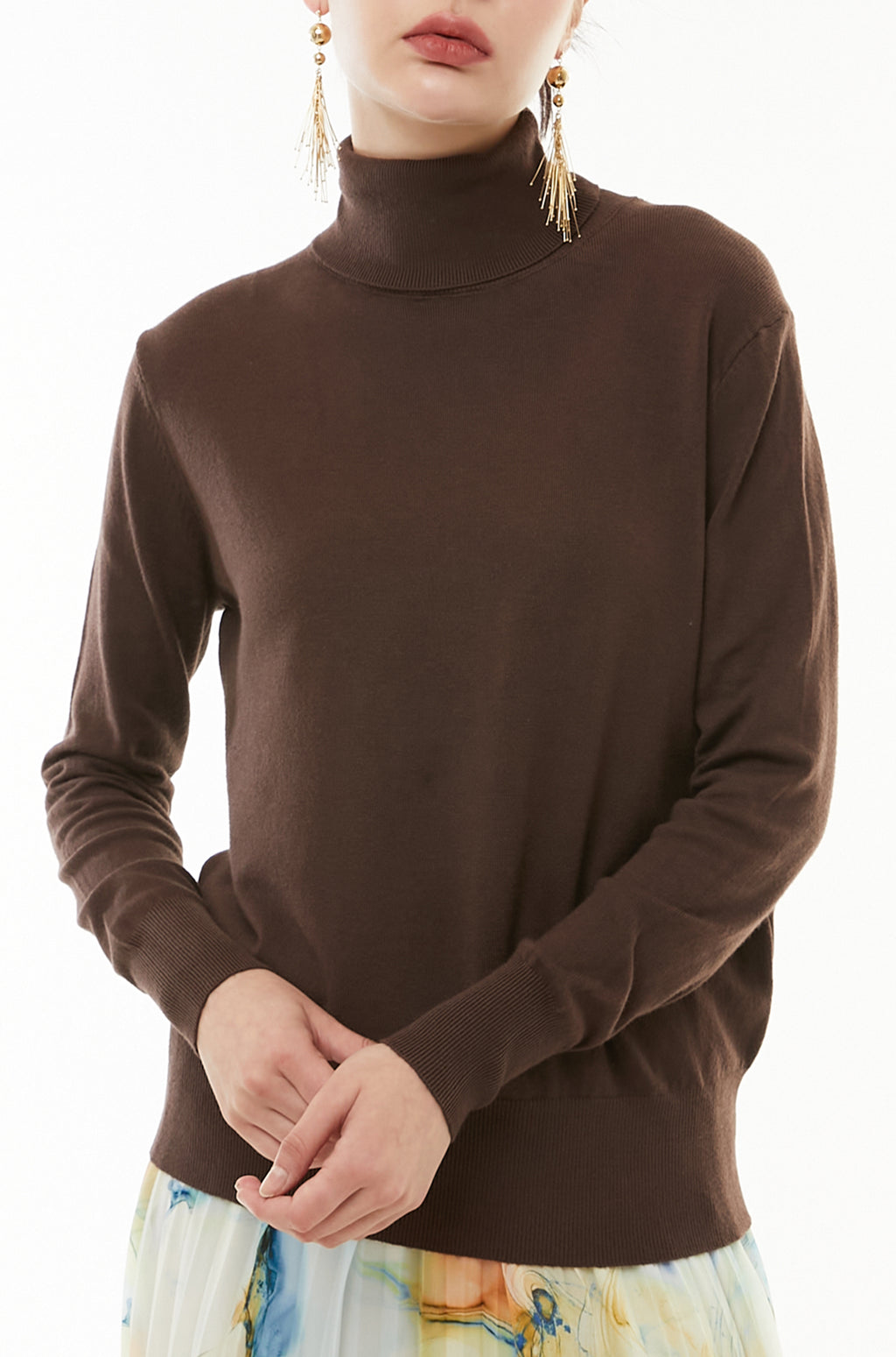 Cashmere wool turtle knit