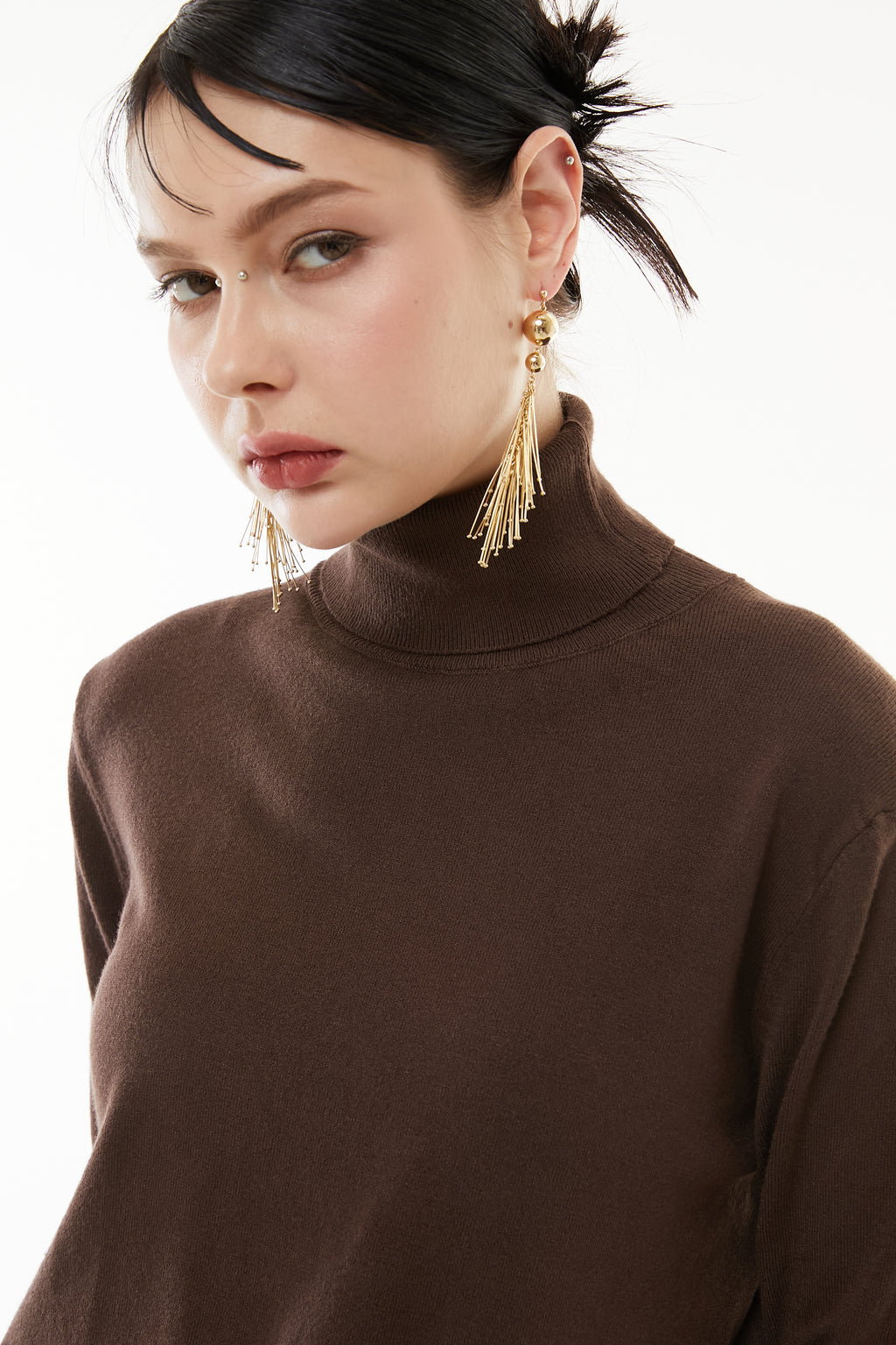 Cashmere wool turtle knit