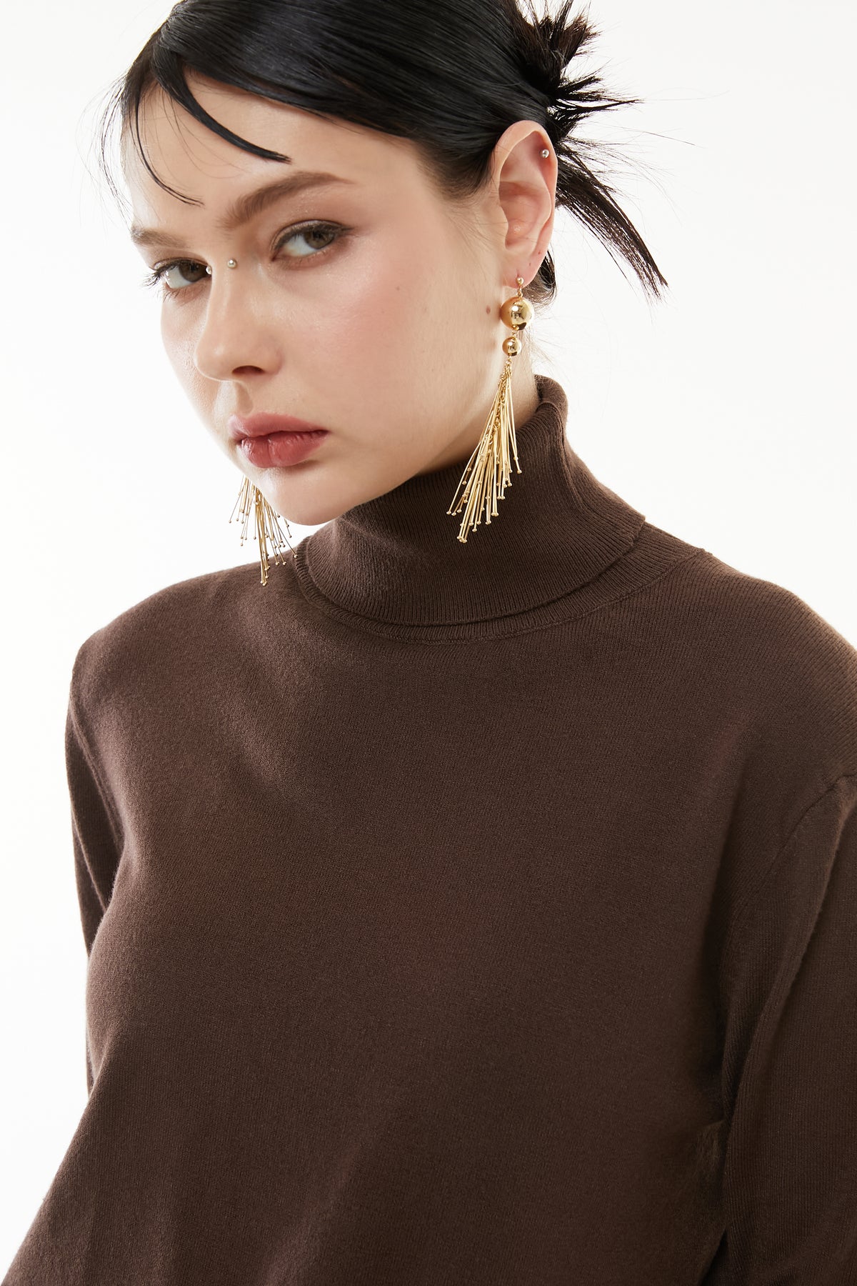 Cashmere wool turtle knit
