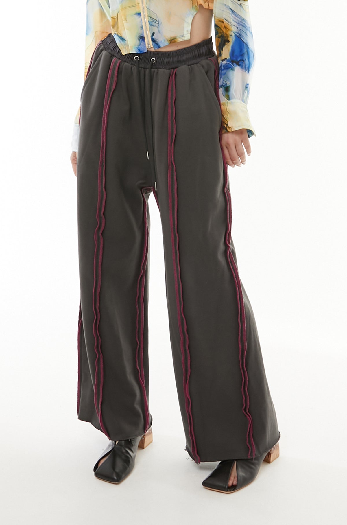 Heavyweight color stitch pants