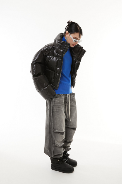 Cropped Light Down Jacket