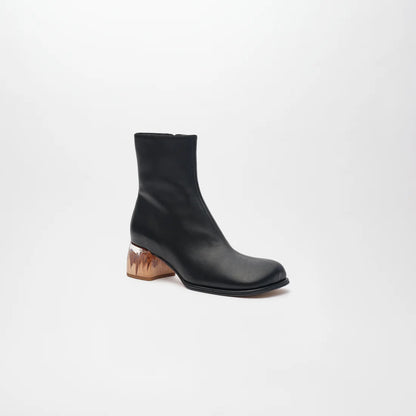 ADELA LETHER BOOTS【Black】