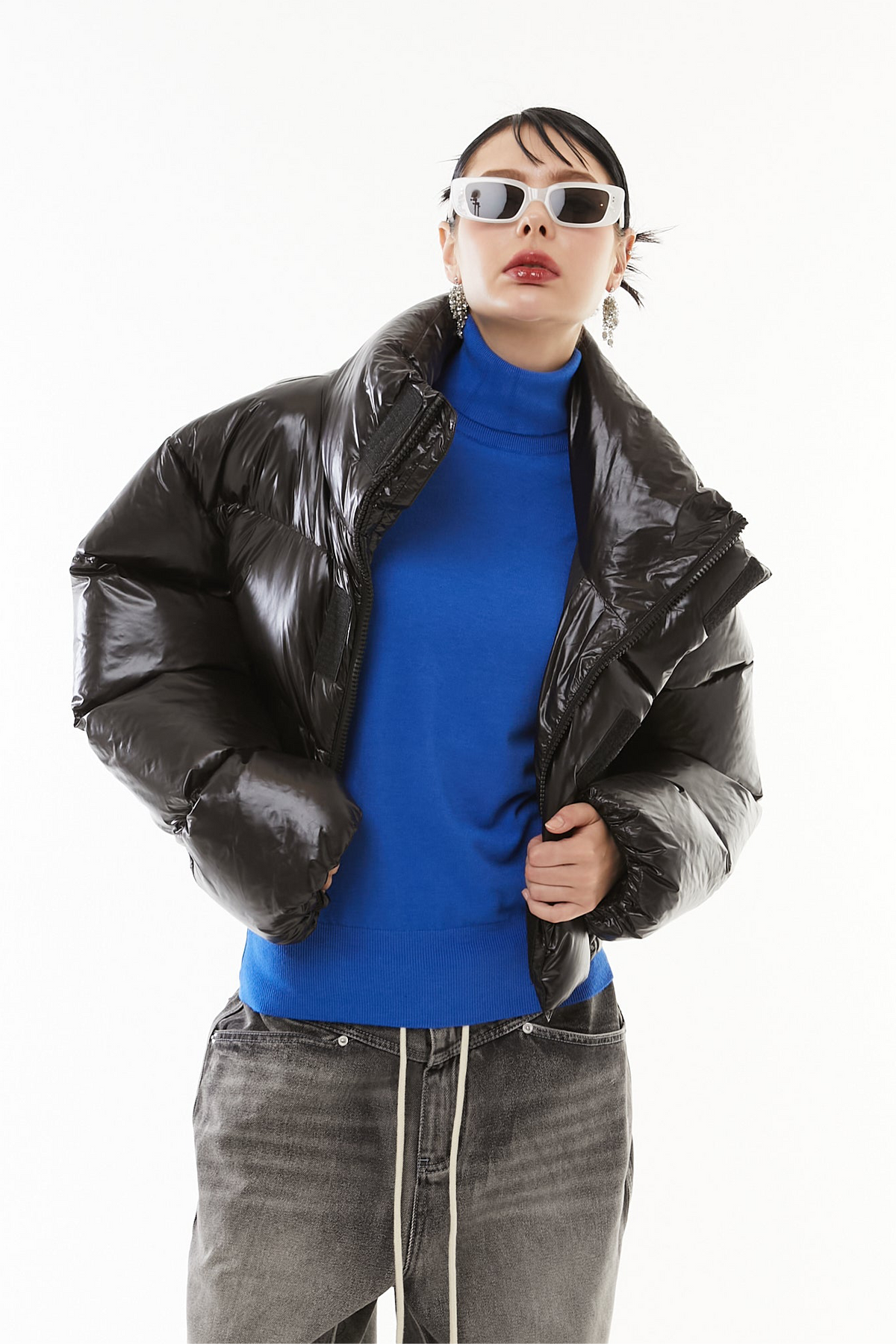 Cropped Light Down Jacket