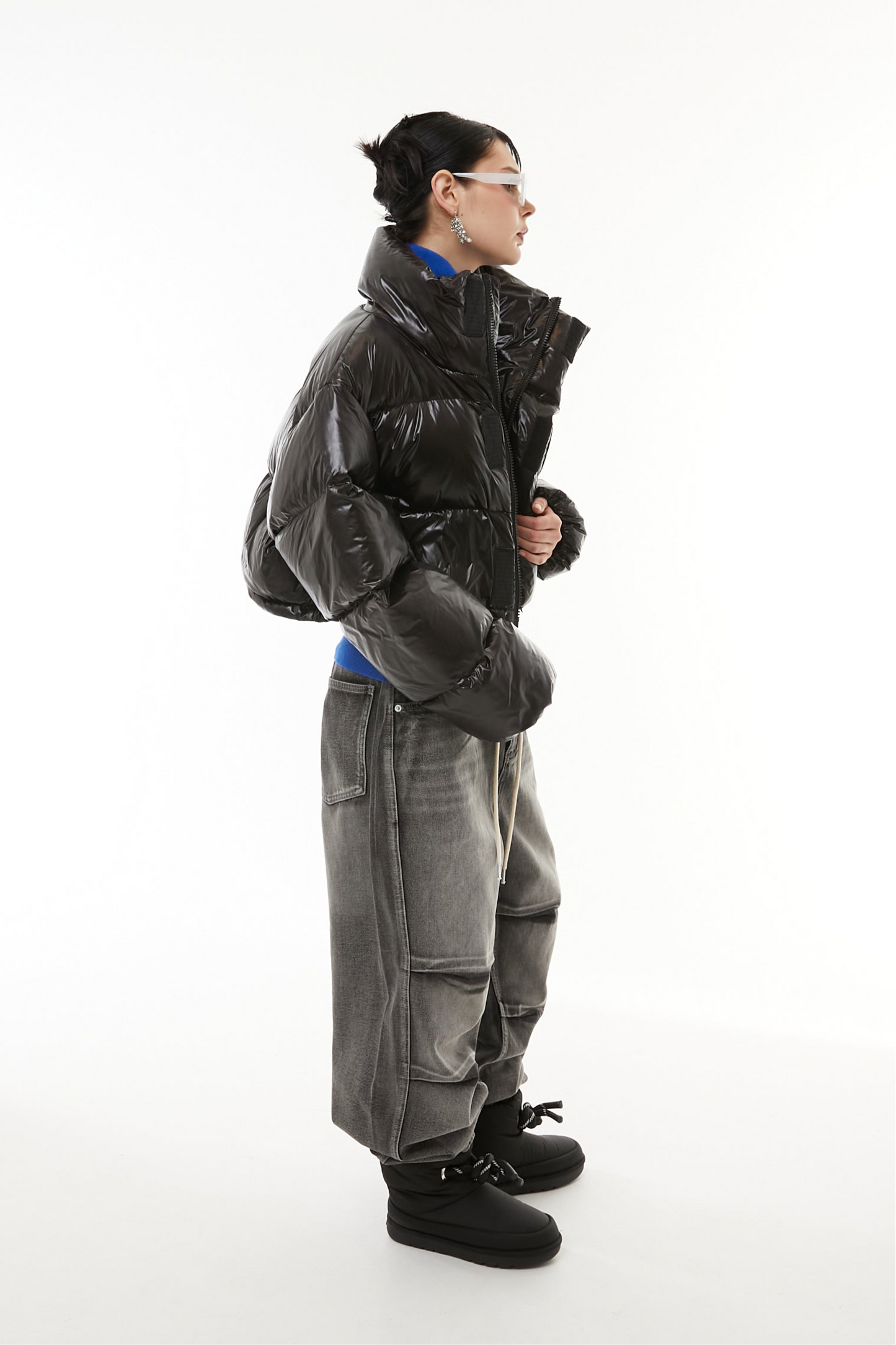 Cropped Light Down Jacket