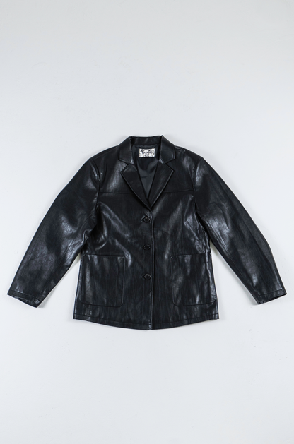 【10月】Soft faux leather jacket