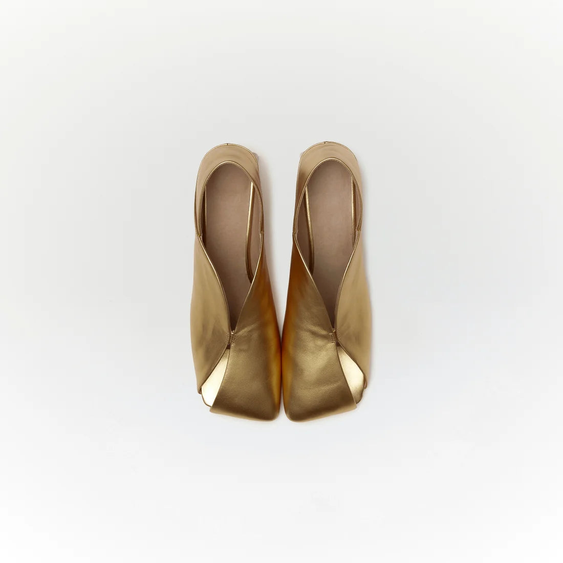 ERIN LETHER BOOTS【Gold】