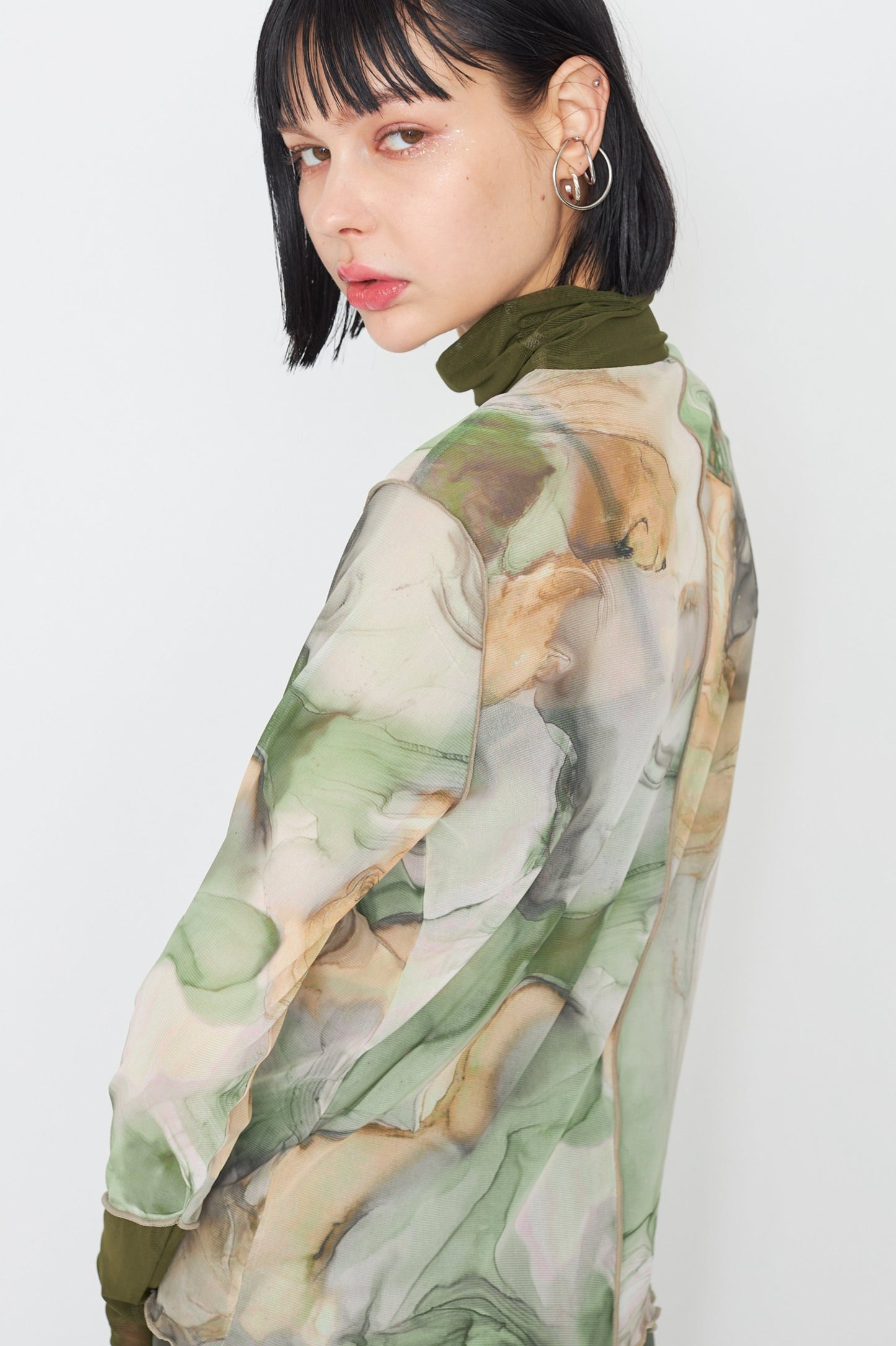 【SAMPLE SALE】Marble paint mellow tops