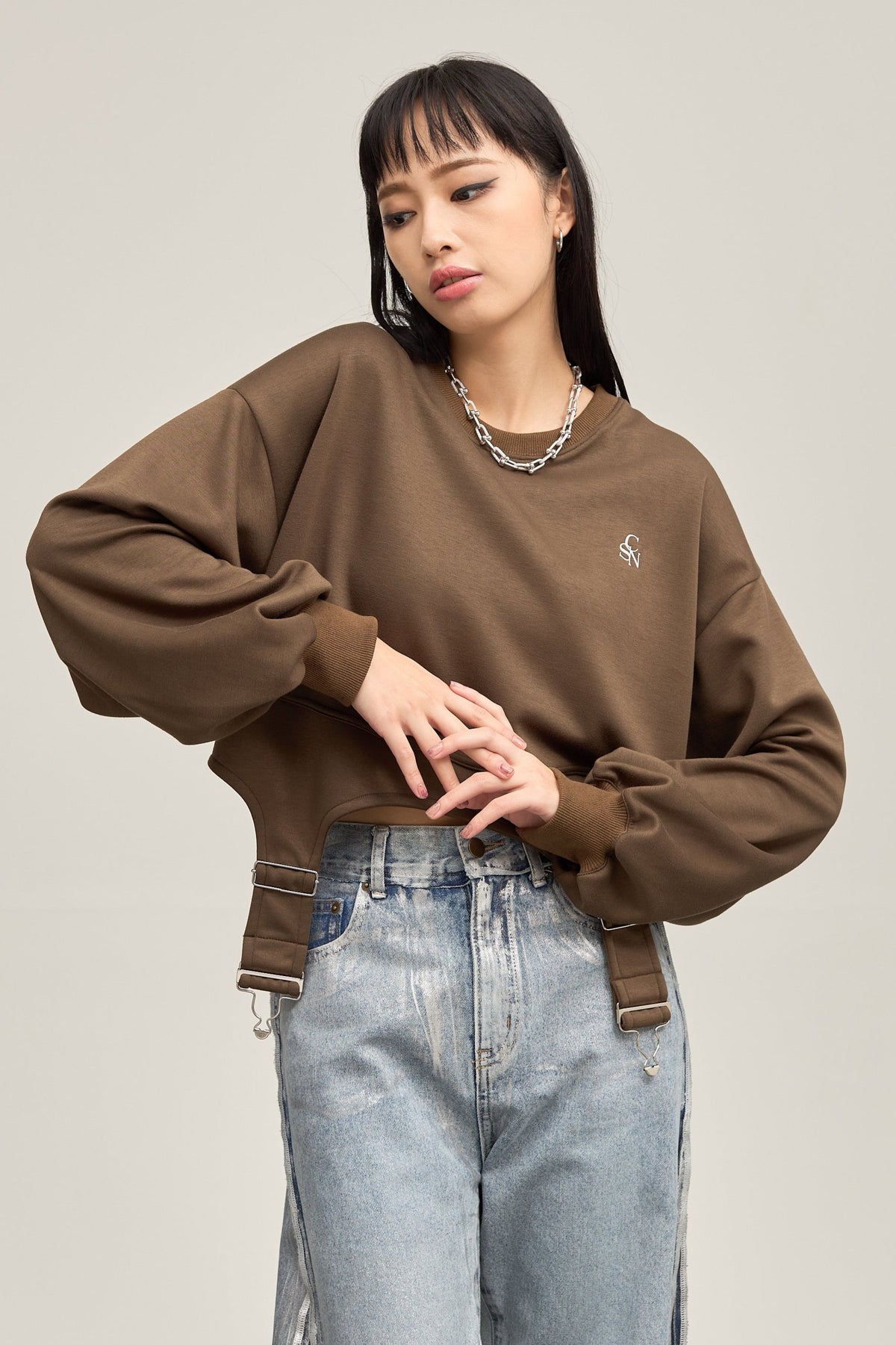 B'2nd別注 Irregular hem pullover