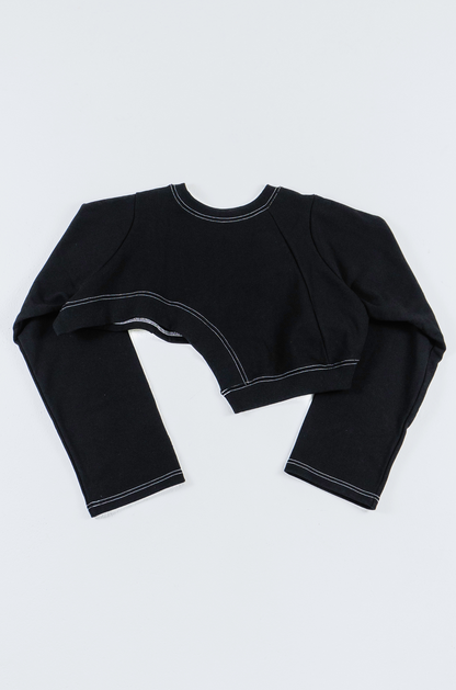 Asymmetric short hem tops