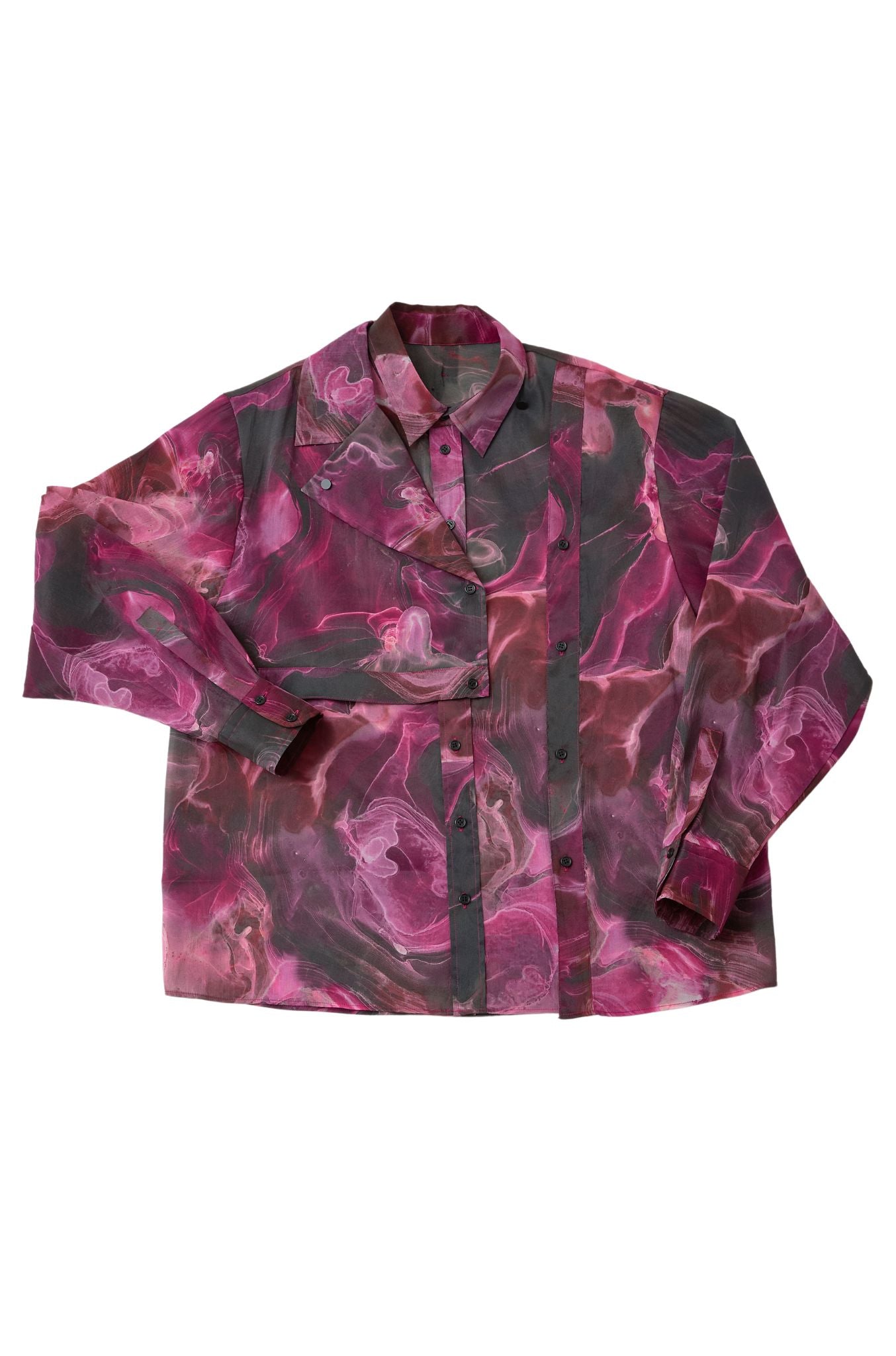 【残1枚】Marble paint big shirt