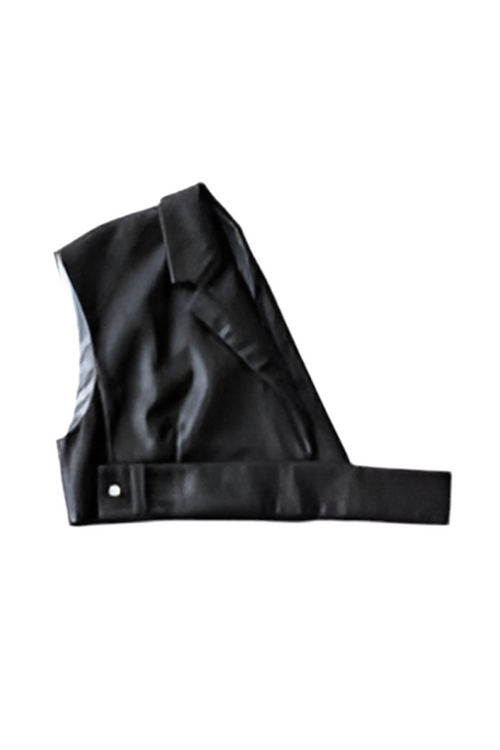 Asymmetric tailored bustier
