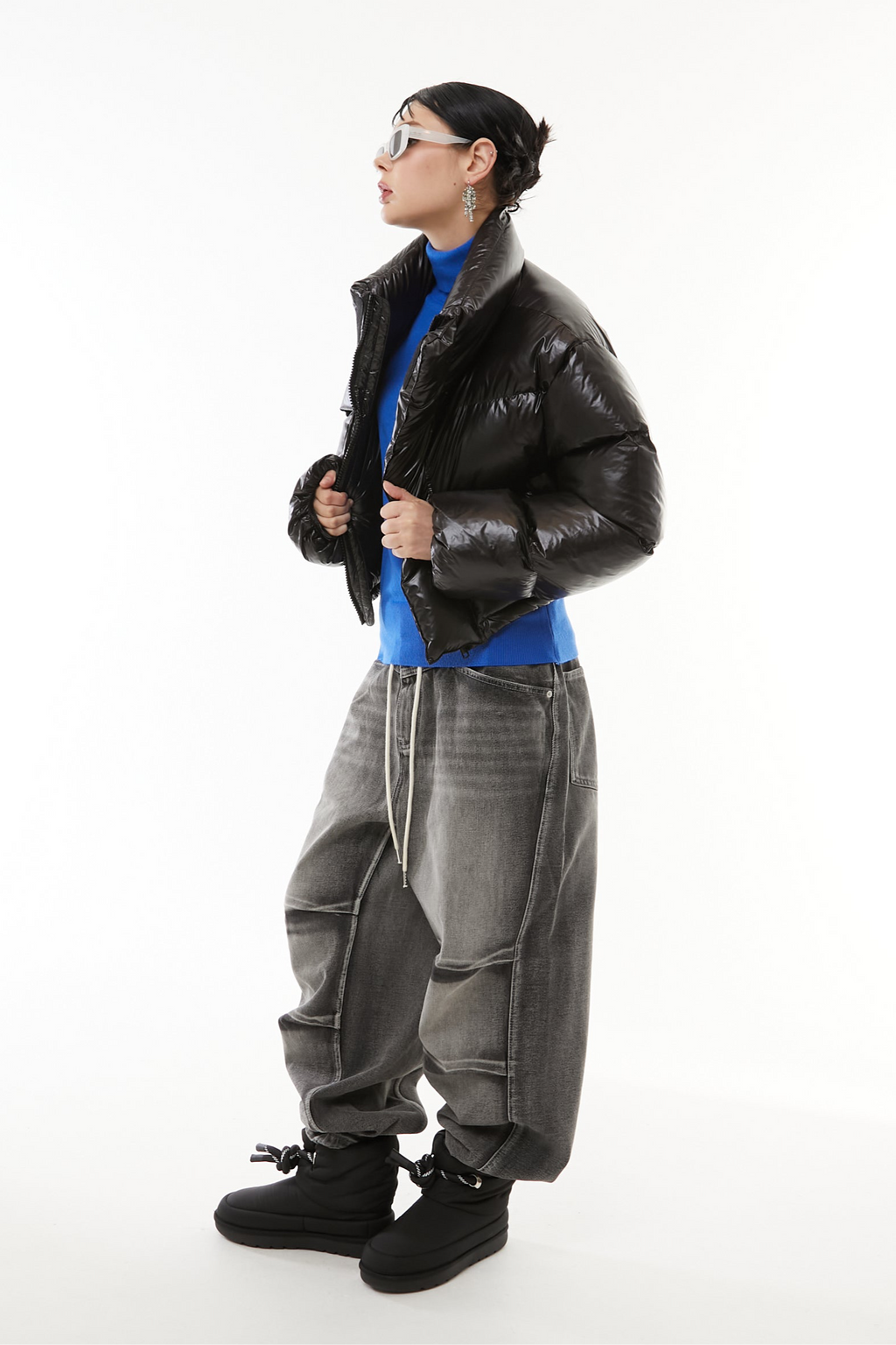 Cropped Light Down Jacket