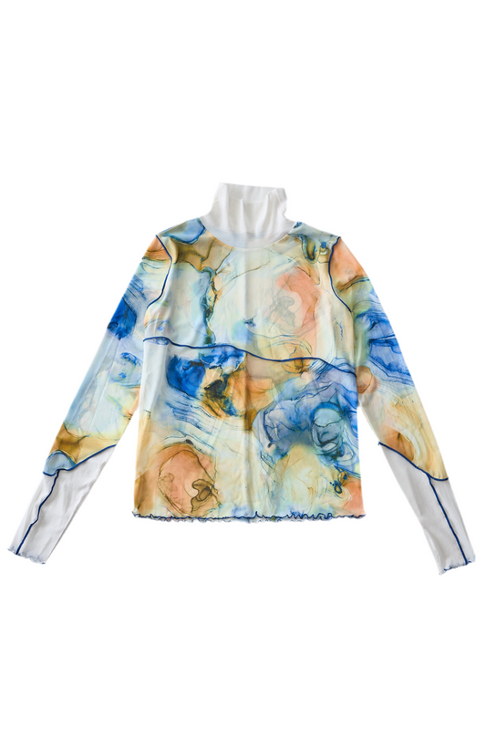 Marble paint mellow tops