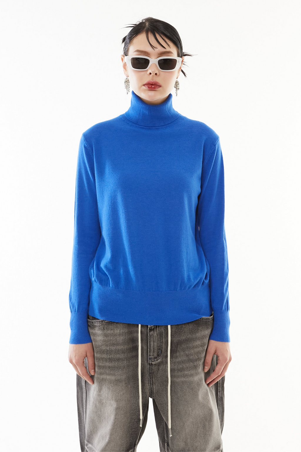 Cashmere wool turtle knit