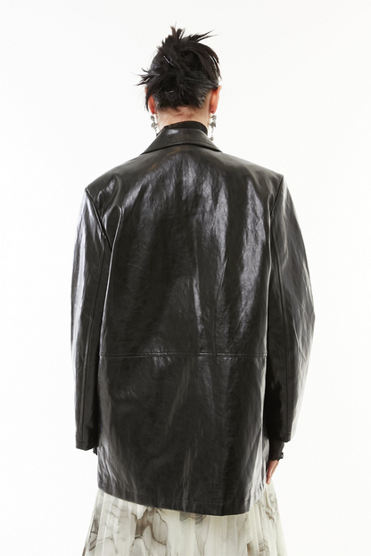 【10月】Luster Faux Leather Jacket